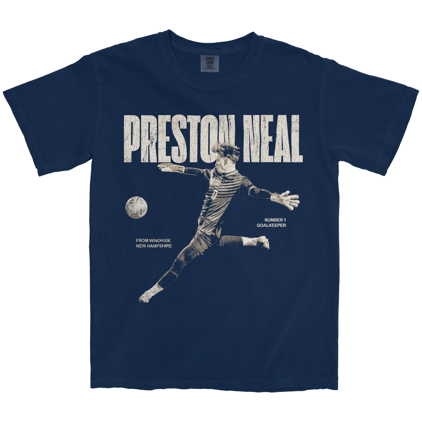 PRESTON NEAL VINTAGE NAVY TEE