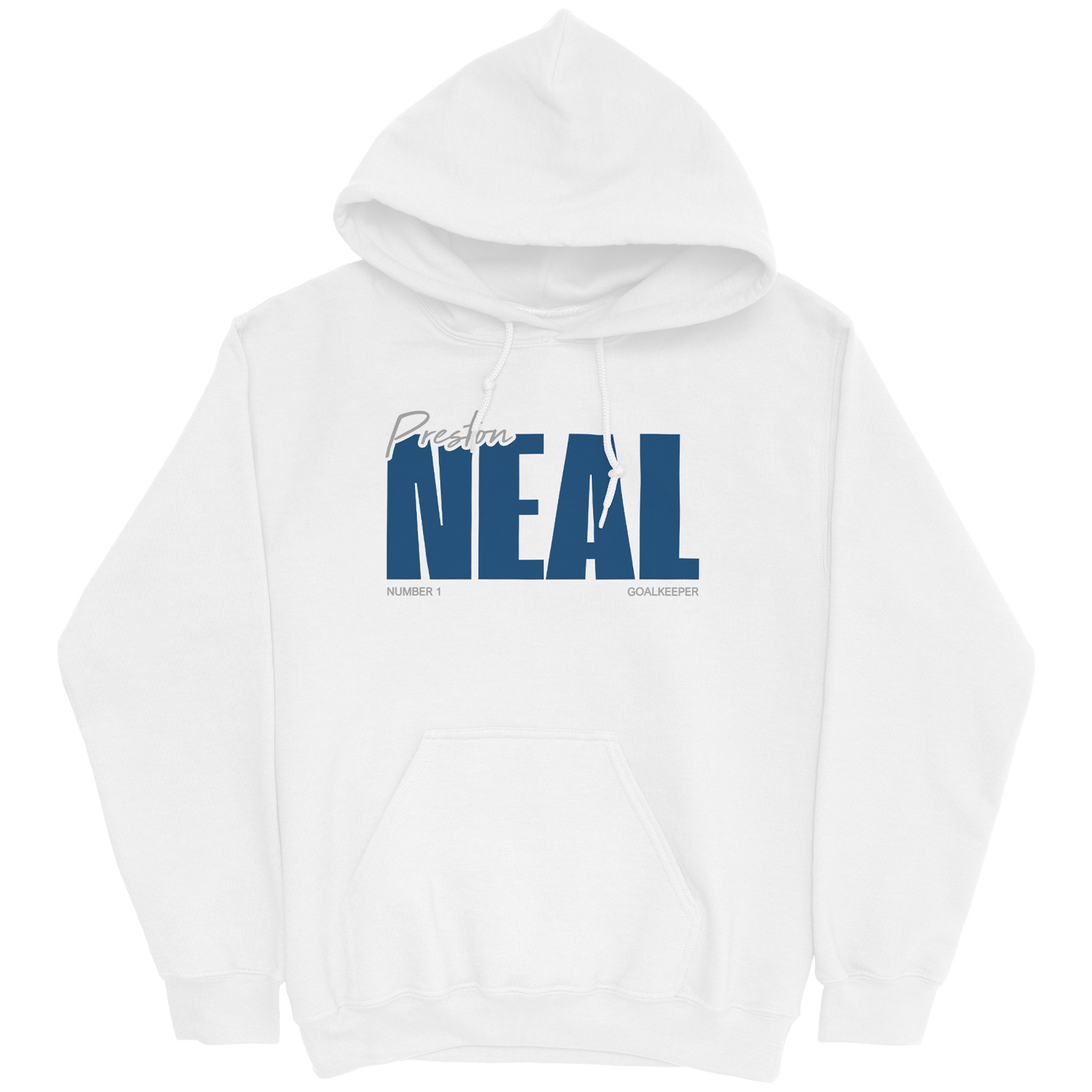 PRESTON NEAL CLASSIC WHITE HOODIE