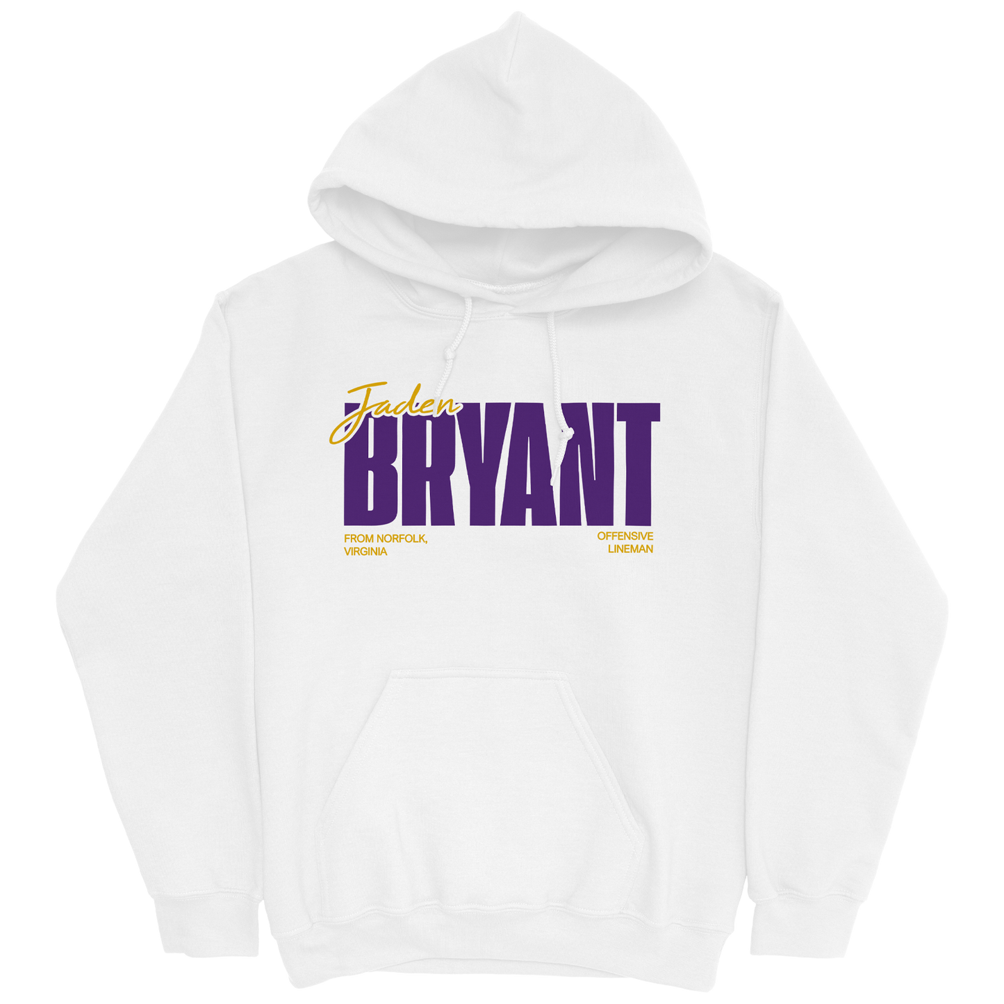 JADEN BRYANT CLASSIC WHITE HOODIE