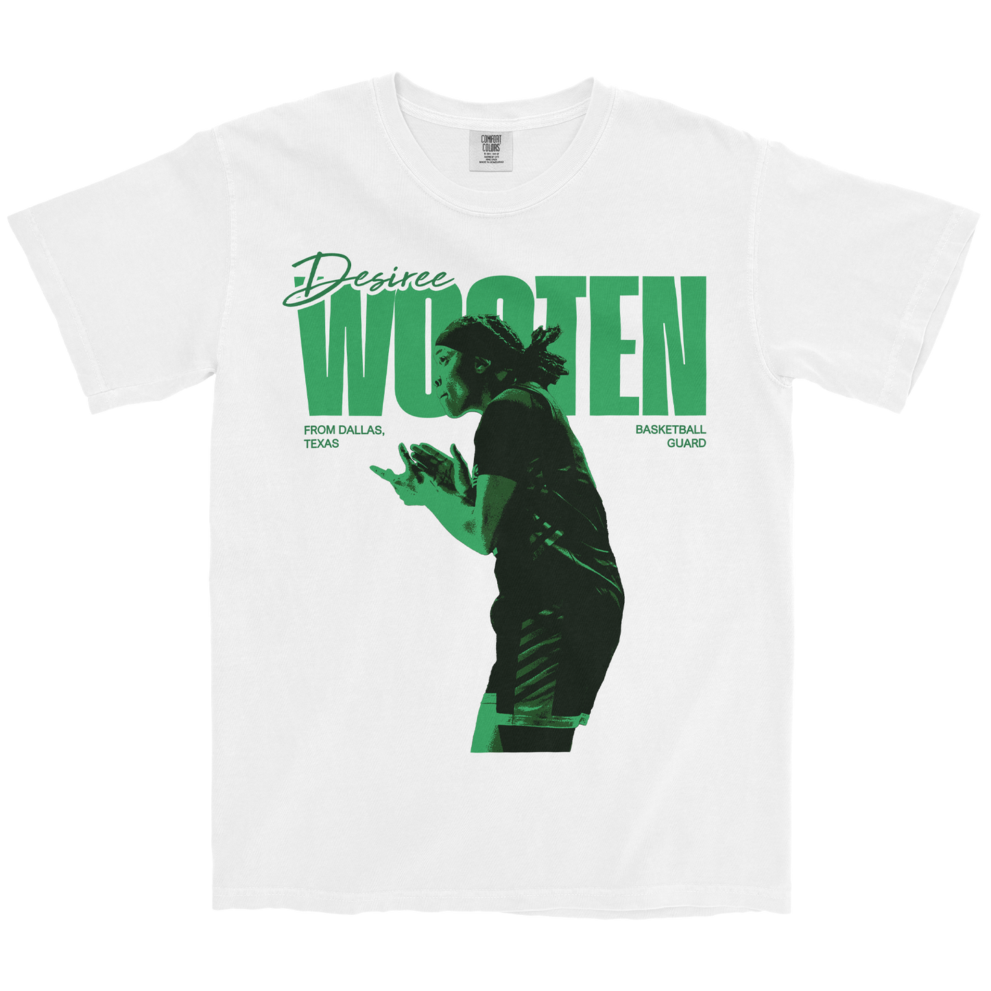 DESIREE WOOTEN CLASSIC WHITE TEE