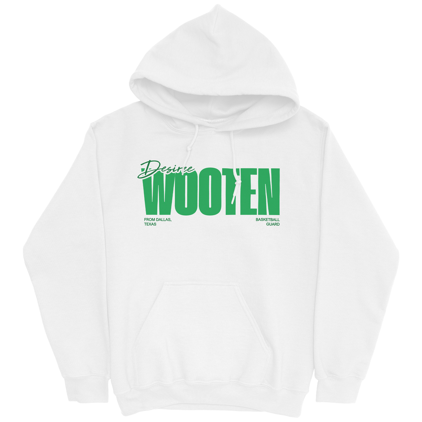 DESIREE WOOTEN CLASSIC WHITE HOODIE