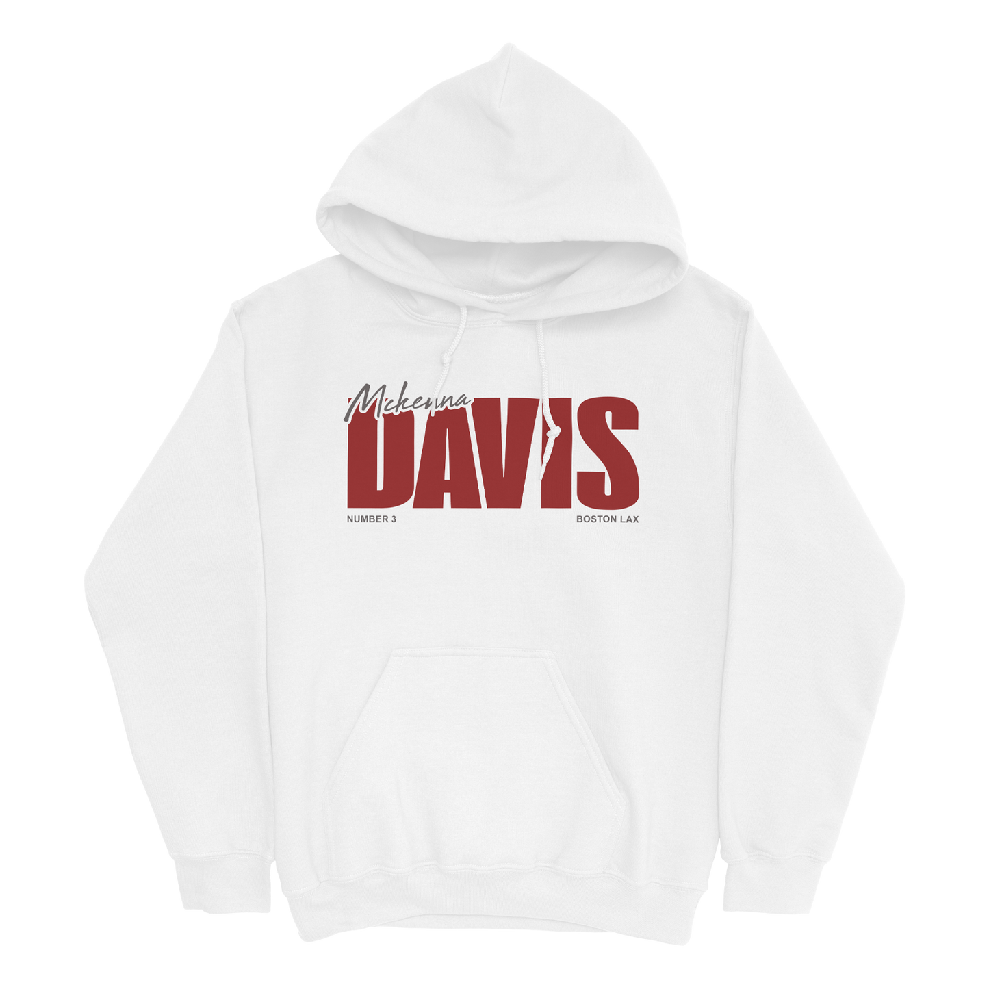 MCKENNA DAVIS CLASSIC WHITE HOODIE