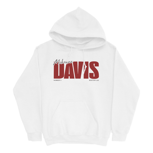 MCKENNA DAVIS CLASSIC WHITE HOODIE