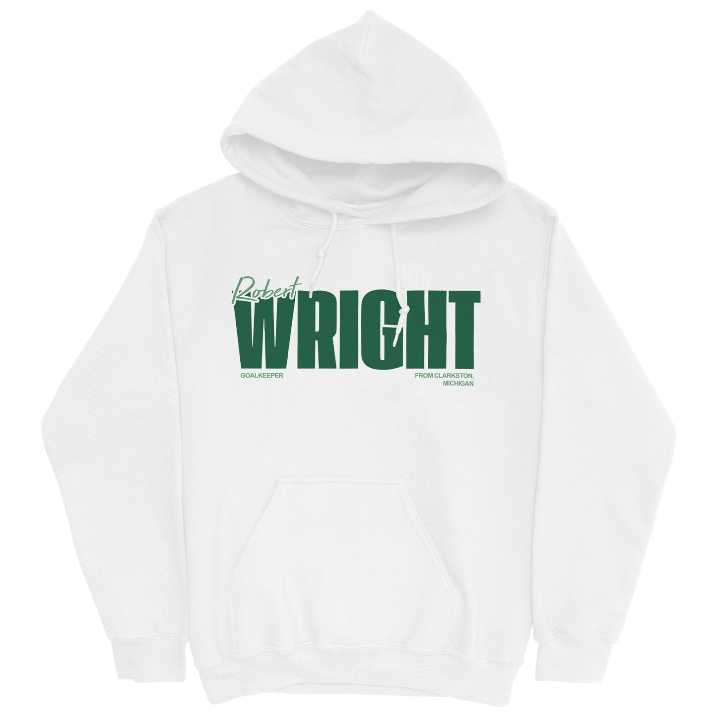 ROBERT WRIGHT CLASSIC WHITE HOODIE