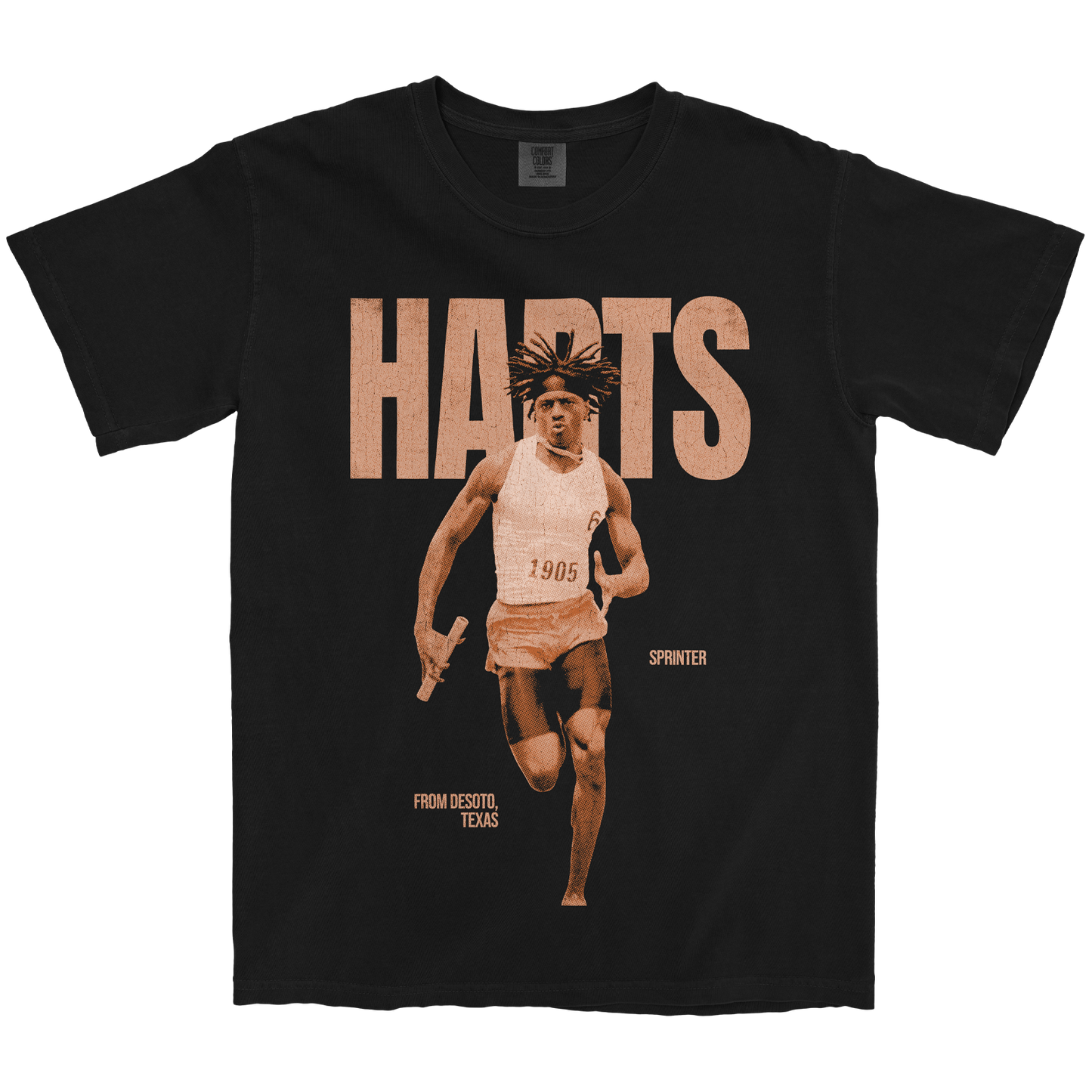 JAMARI HARTS SPRINTER BLACK TEE