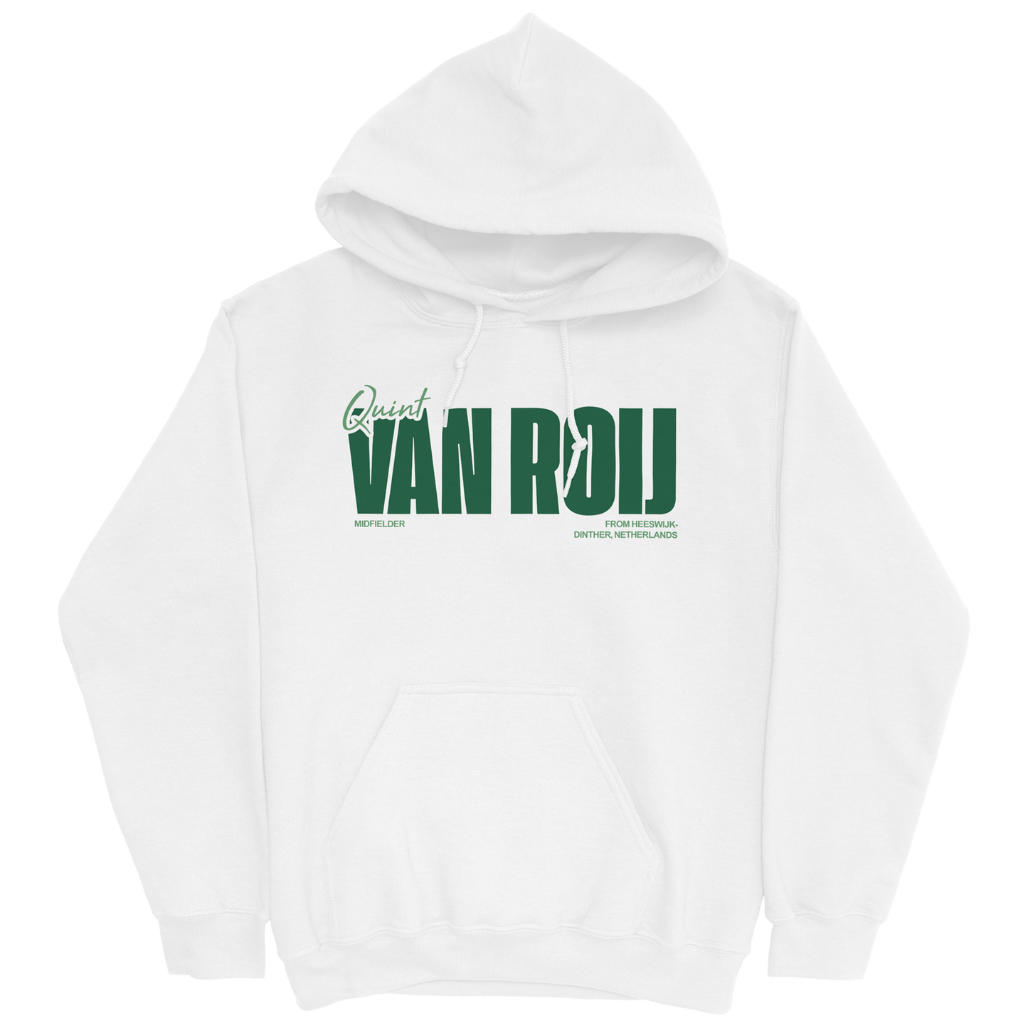 QUINT VAN ROIJ CLASSIC WHITE HOODIE