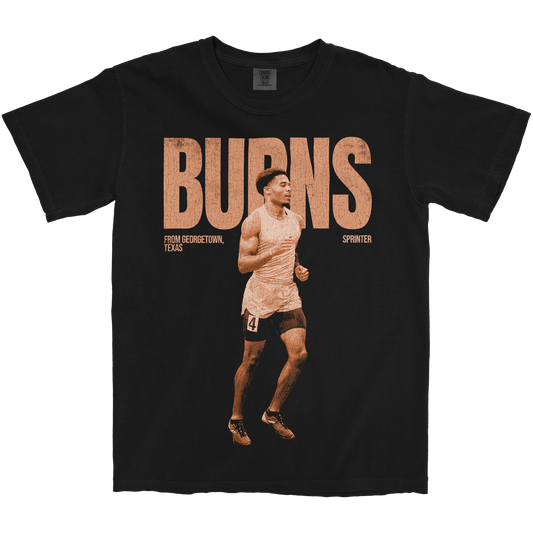 CORIN BURNS VINTAGE BLACK TEE