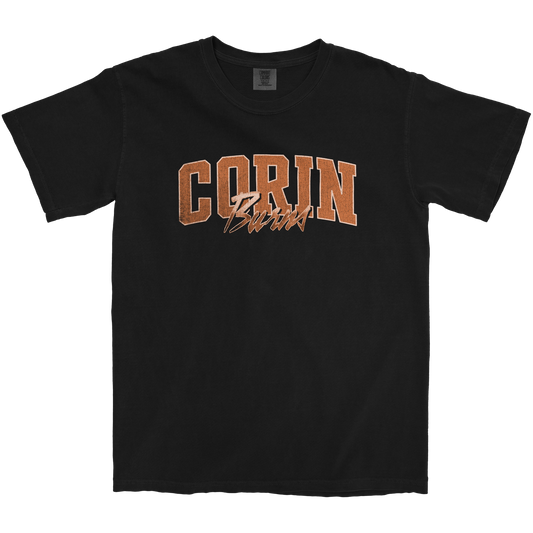 CORIN BURNS CLASSIC BLACK TEE