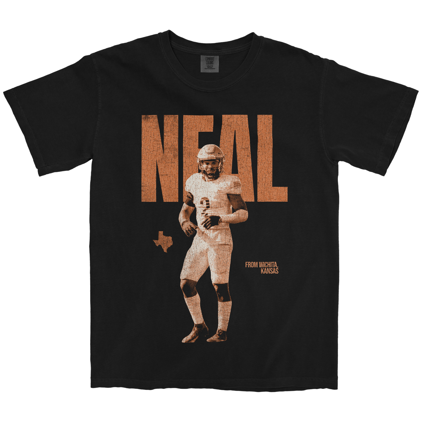 TJ NEAL VINTAGE BLACK TEE