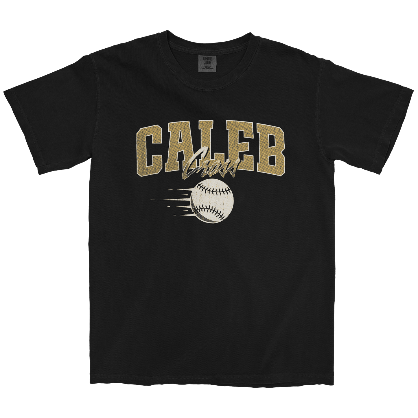 CALEB CROSS CLASSIC BLACK TEE