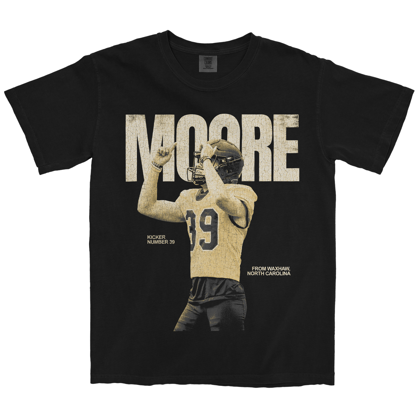 JACKSON MOORE VINTAGE BLACK TEE