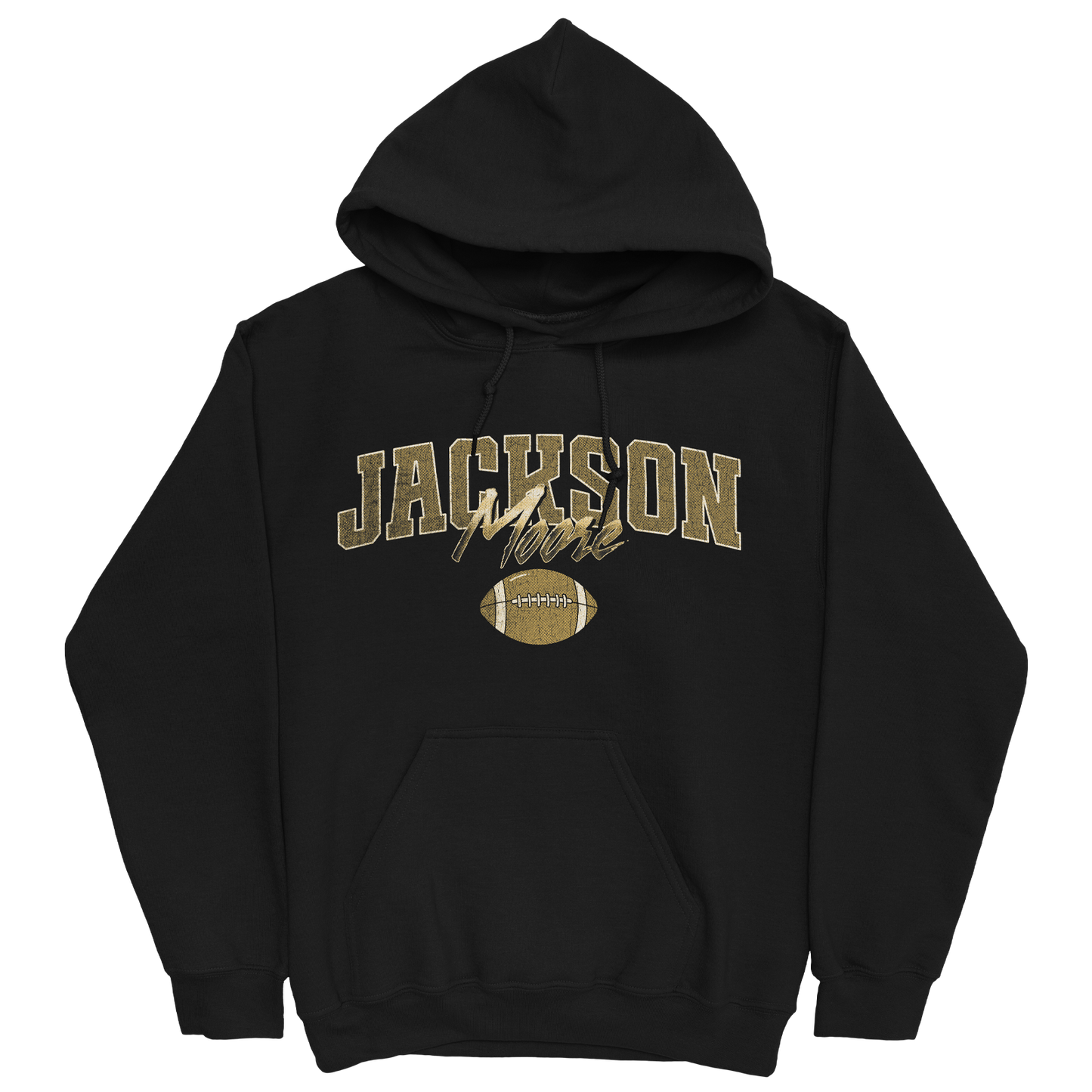 JACKSON MOORE CLASSIC BLACK HOODIE