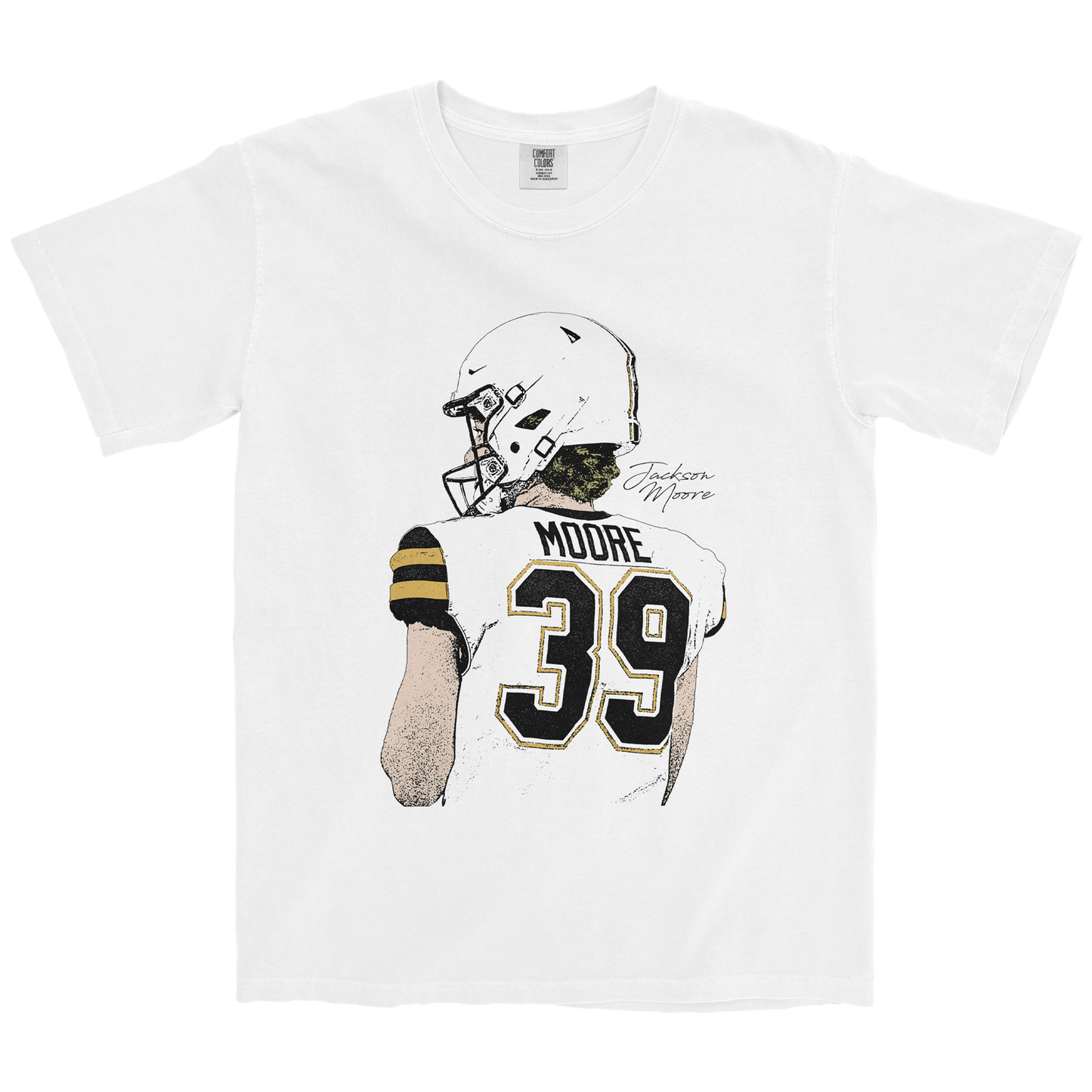 JACKSON MOORE #39 WHITE TEE