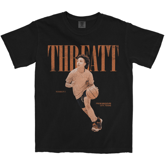 NYA THREATT VINTAGE BLACK TEE