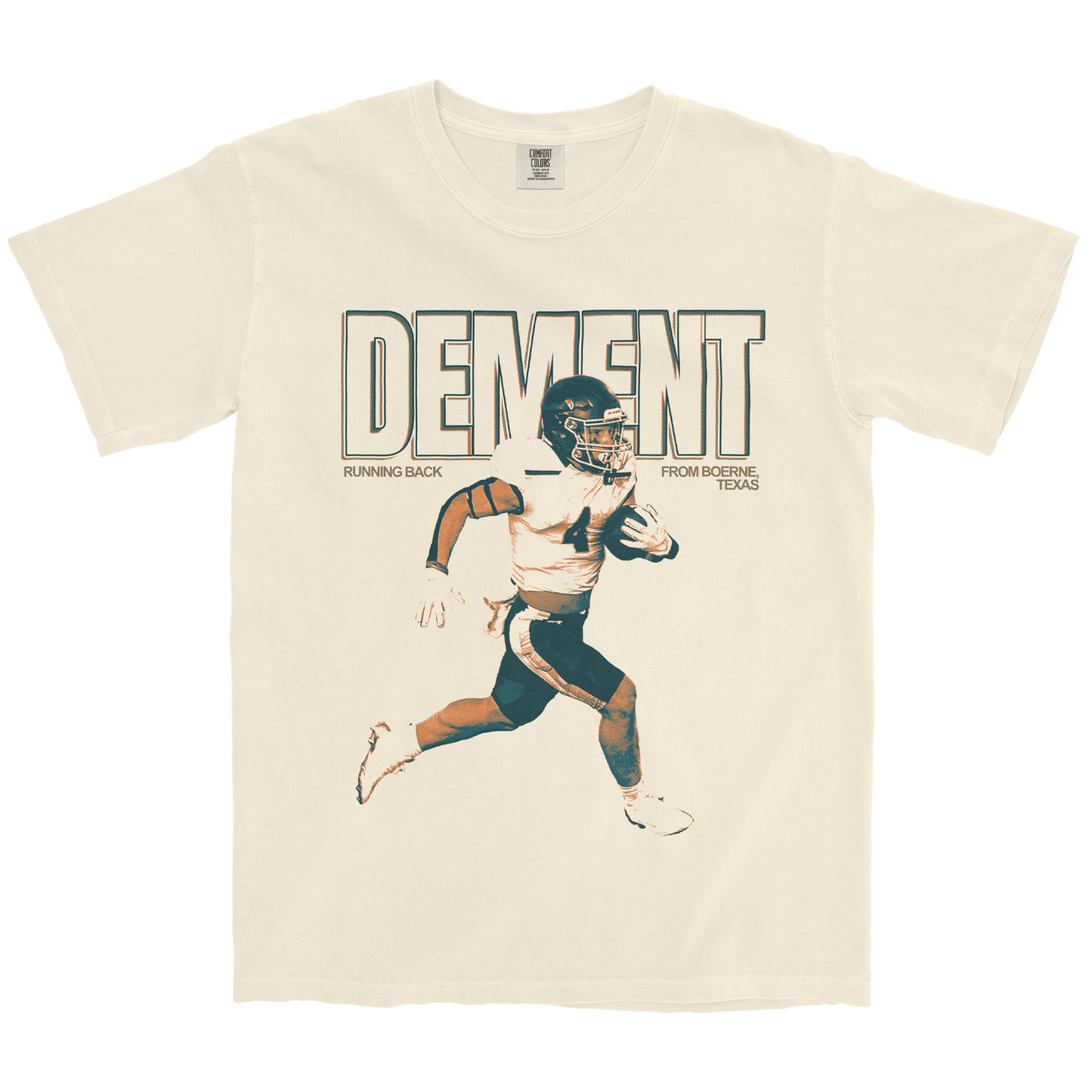 TJ DEMENT RUNNING IVORY TEE