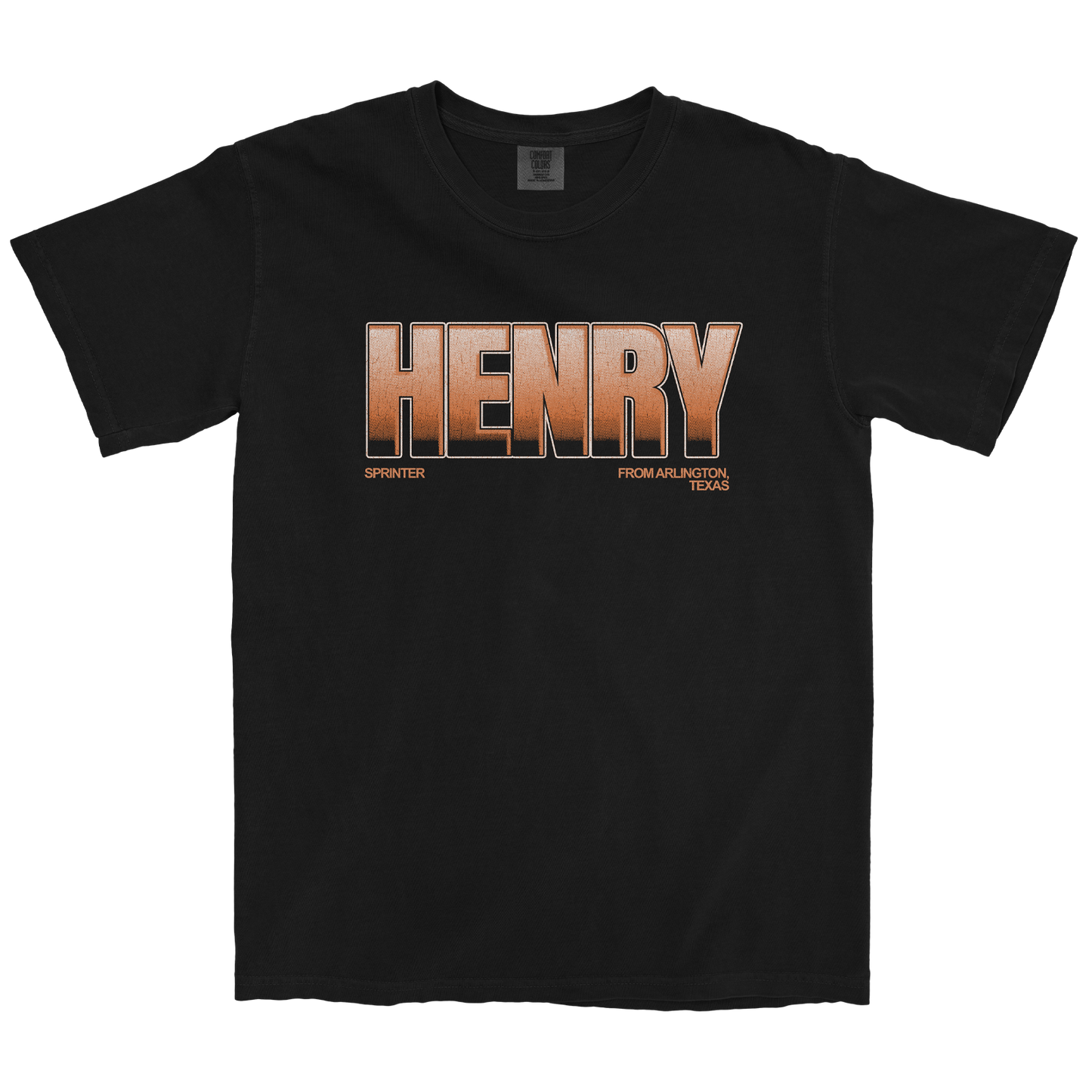 DERRIUS HENRY CLASSIC BLACK TEE