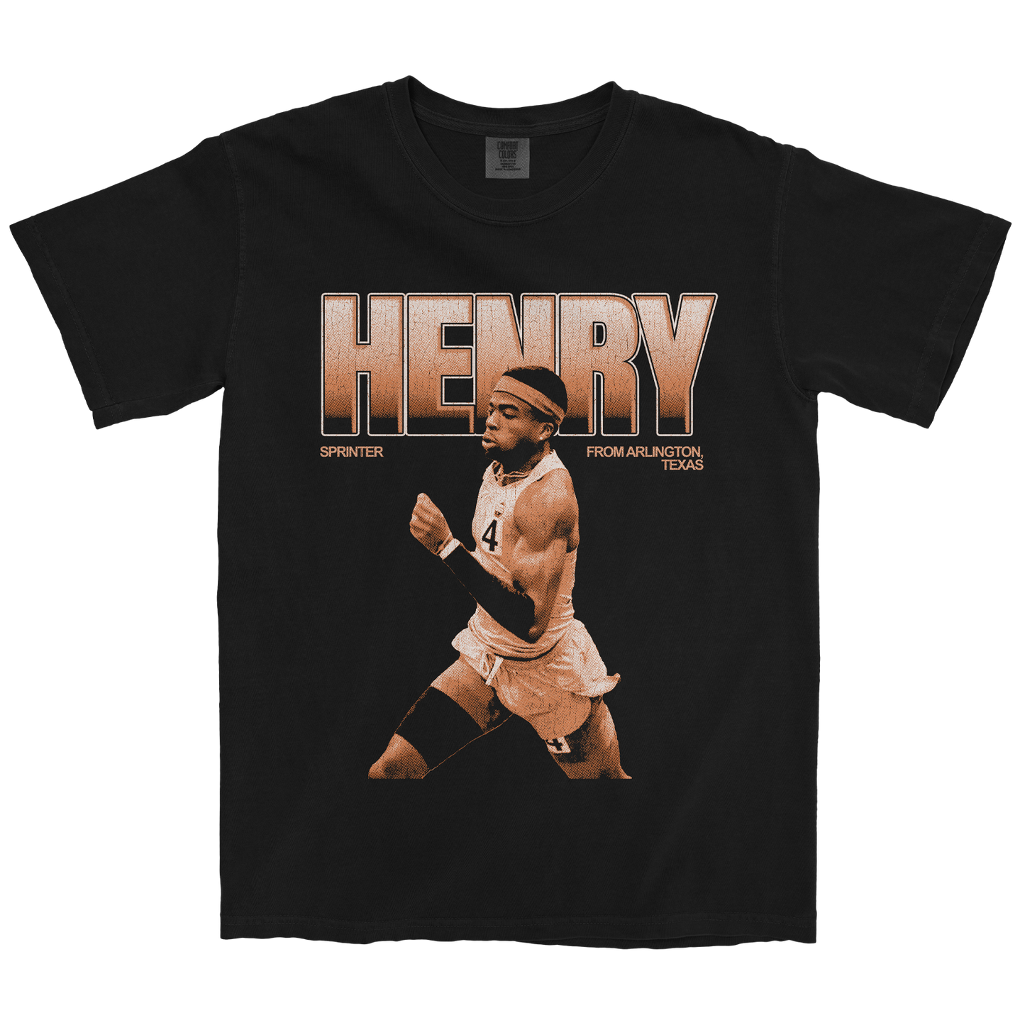 DERRIUS HENRY VINTAGE BLACK TEE