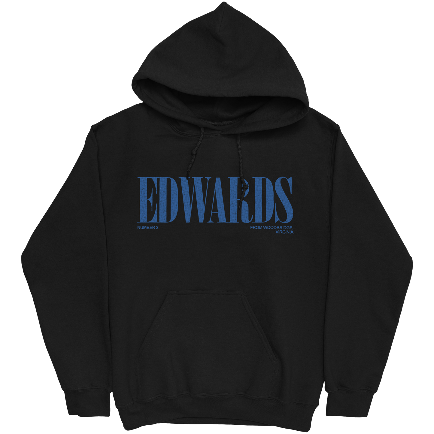 KIEARA EDWARDS CLASSIC BLACK HOODIE