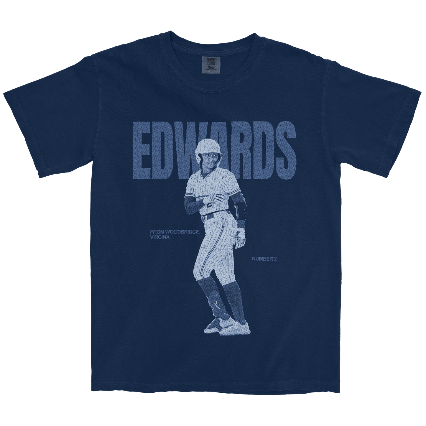 KIEARA EDWARDS VINTAGE NAVY TEE