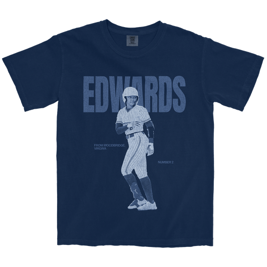 KIEARA EDWARDS VINTAGE NAVY TEE