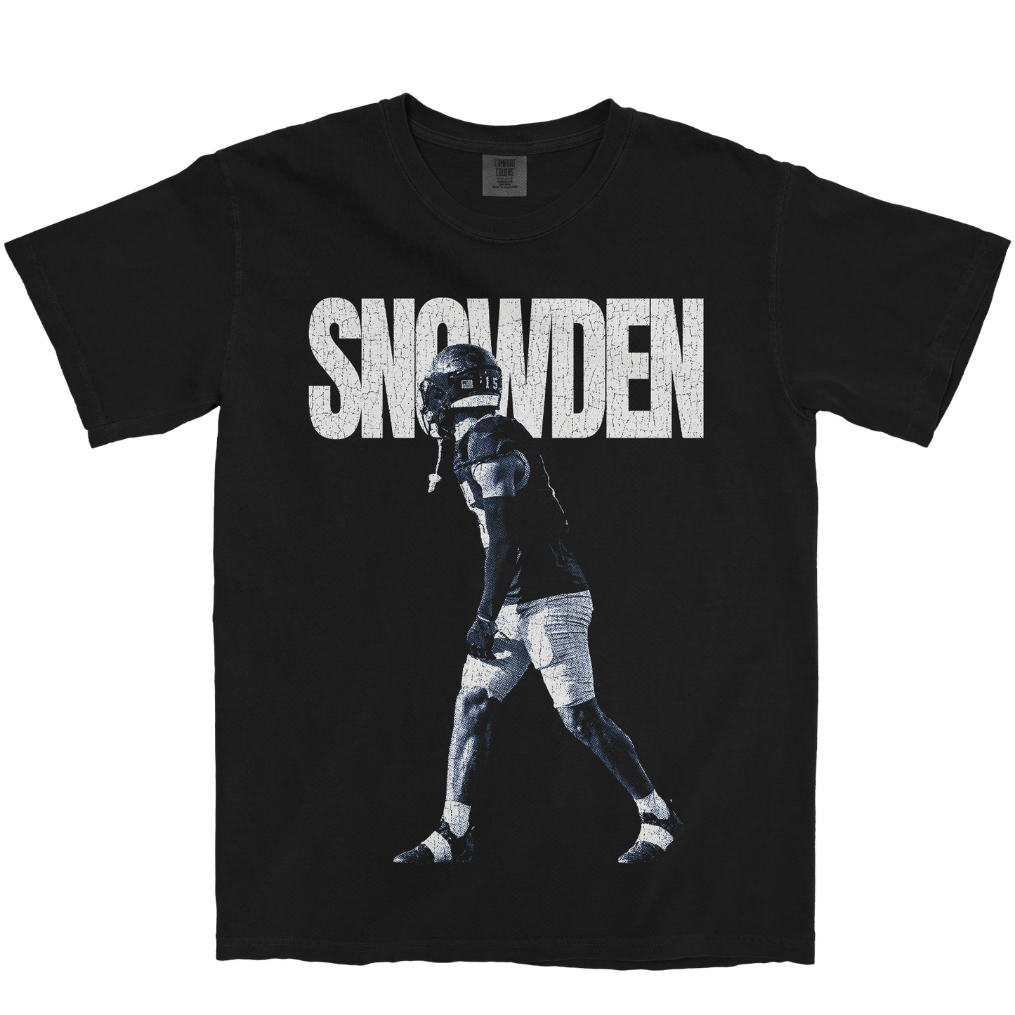 TJ SNOWDEN #15 VINTAGE BLACK TEE