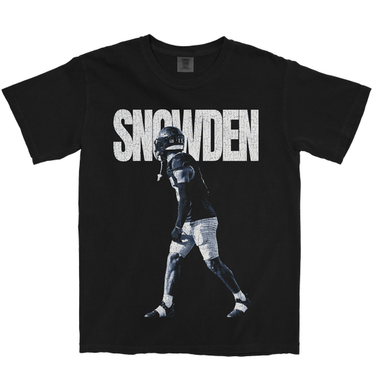 TJ SNOWDEN #15 VINTAGE BLACK TEE