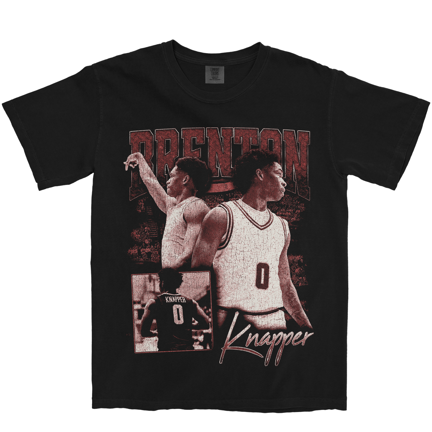 BRENTON KNAPPER GRAPHIC BLACK TEE