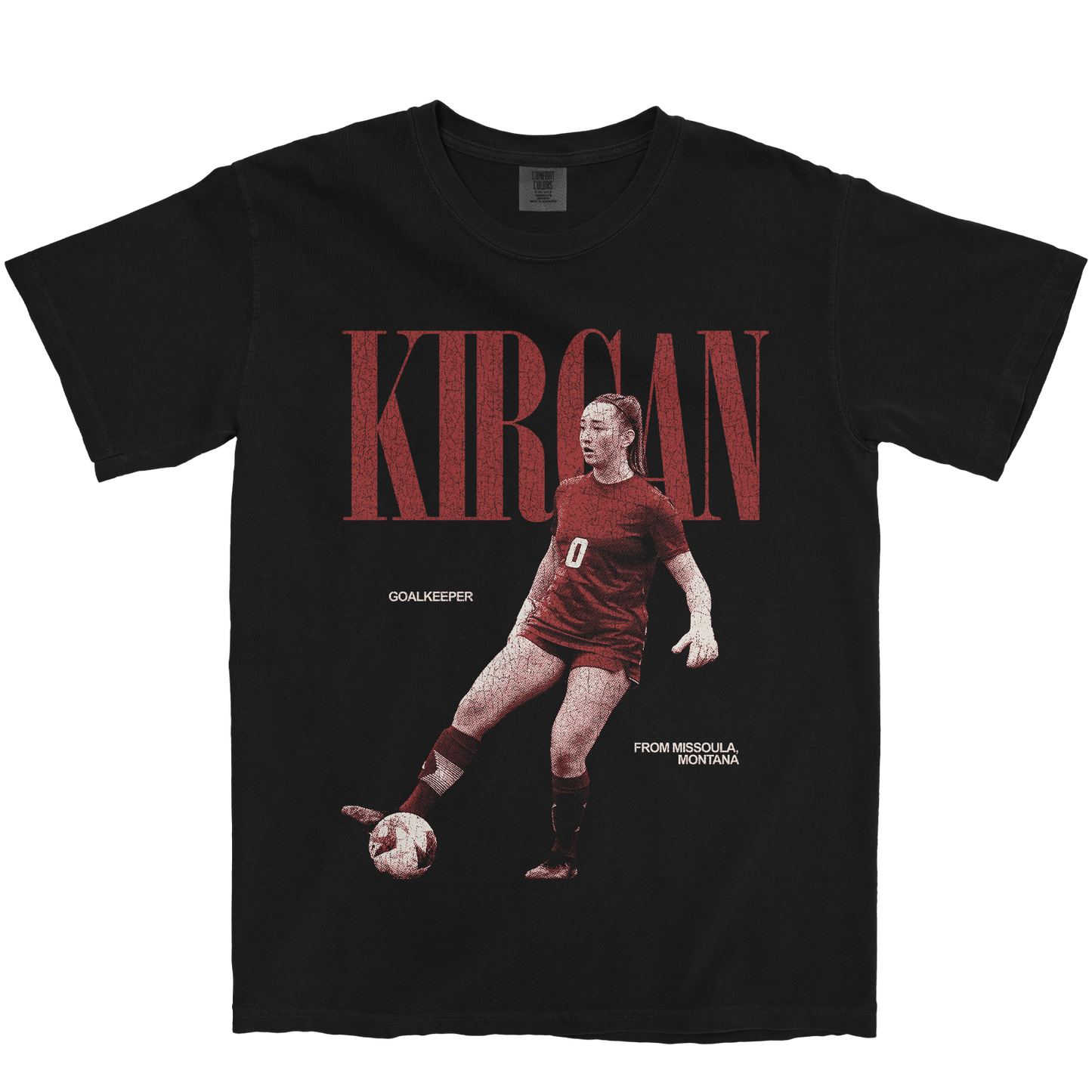 KASSIDY KIRGAN VINTAGE BLACK TEE