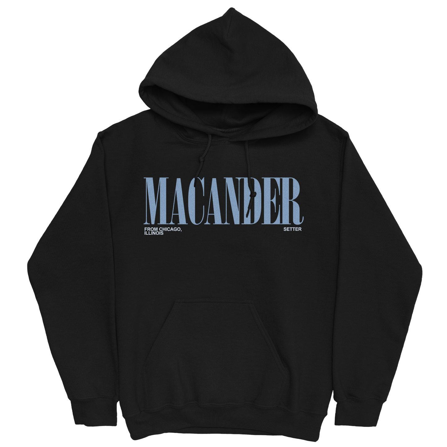 CAROLINE MACANDER CLASSIC BLACK HOODIE