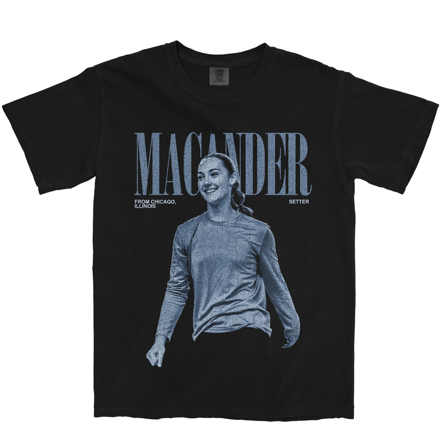 CAROLINE MACANDER VINTAGE BLACK TEE