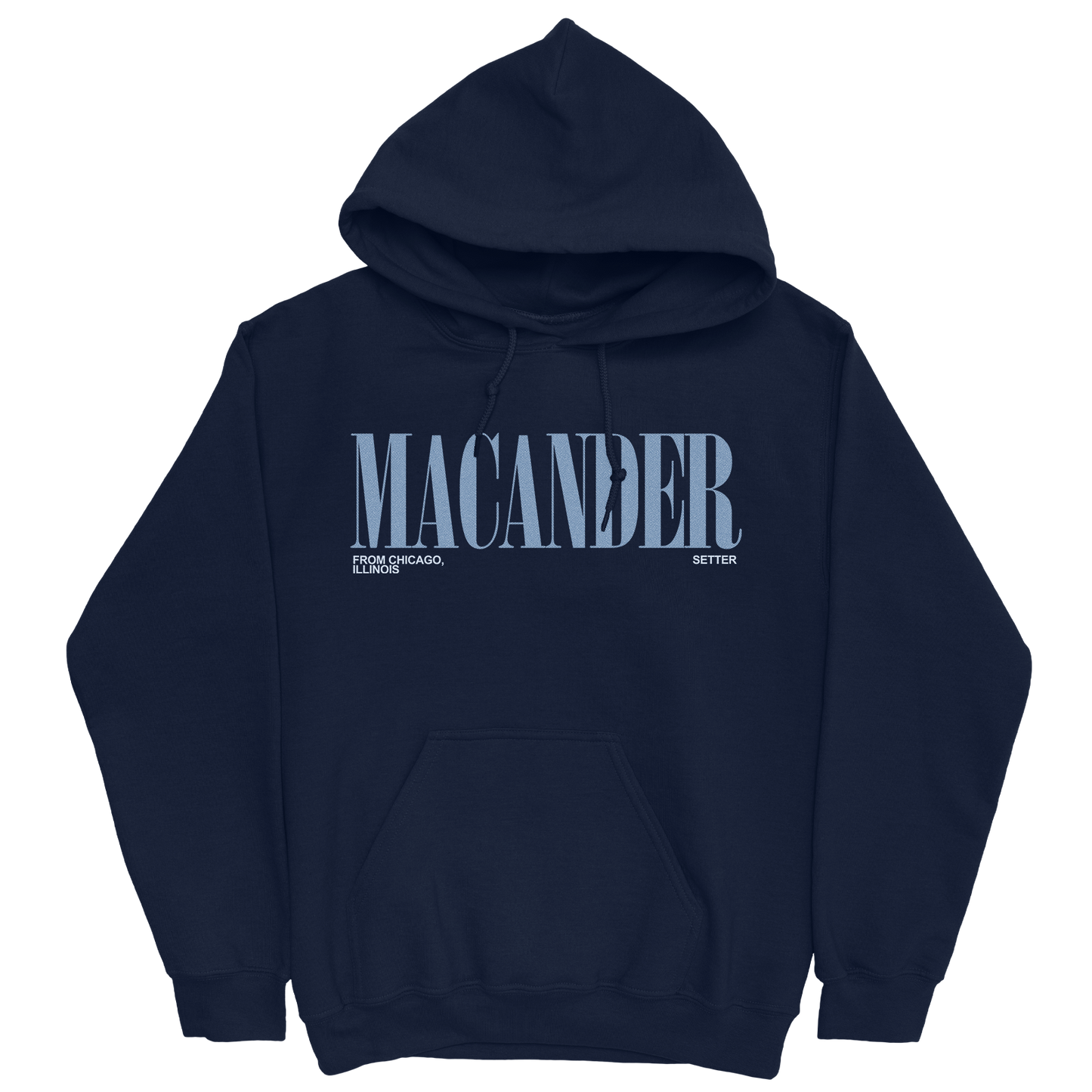 CAROLINE MACANDER CLASSIC NAVY HOODIE