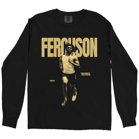 ARMONTE FERGUSON VINTAGE BLACK LONG SLEEVE TEE