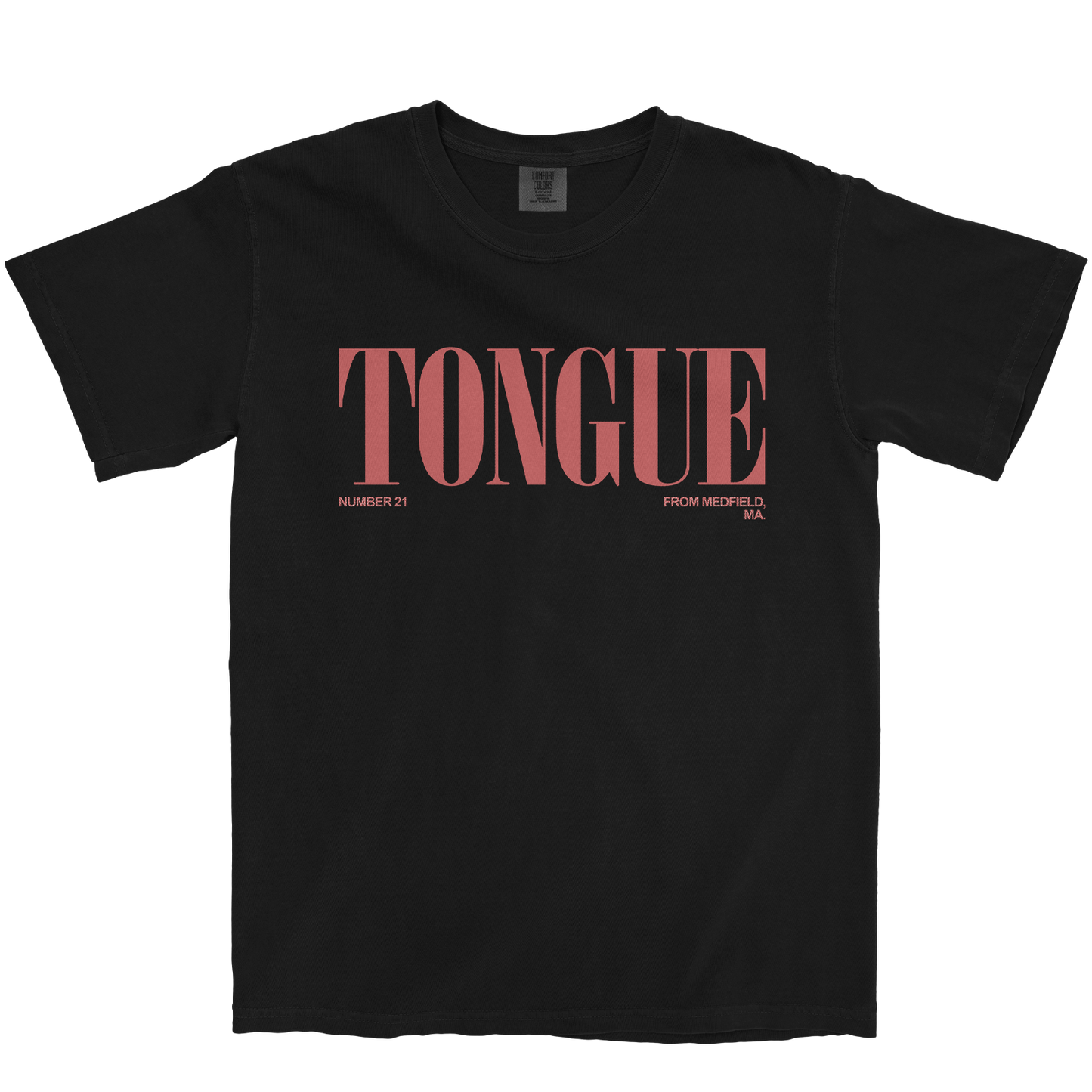 CAMARON TONGUE CLASSIC BLACK TEE