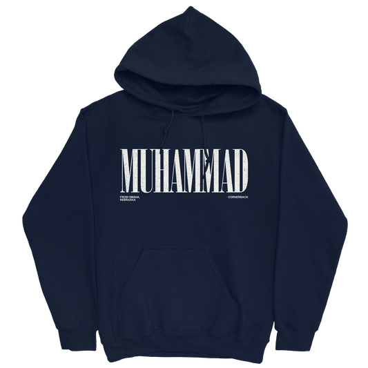 ABDUL MUHAMMAD CLASSIC NAVY HOODIE