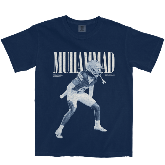 ABDUL MUHAMMAD VINTAGE NAVY TEE