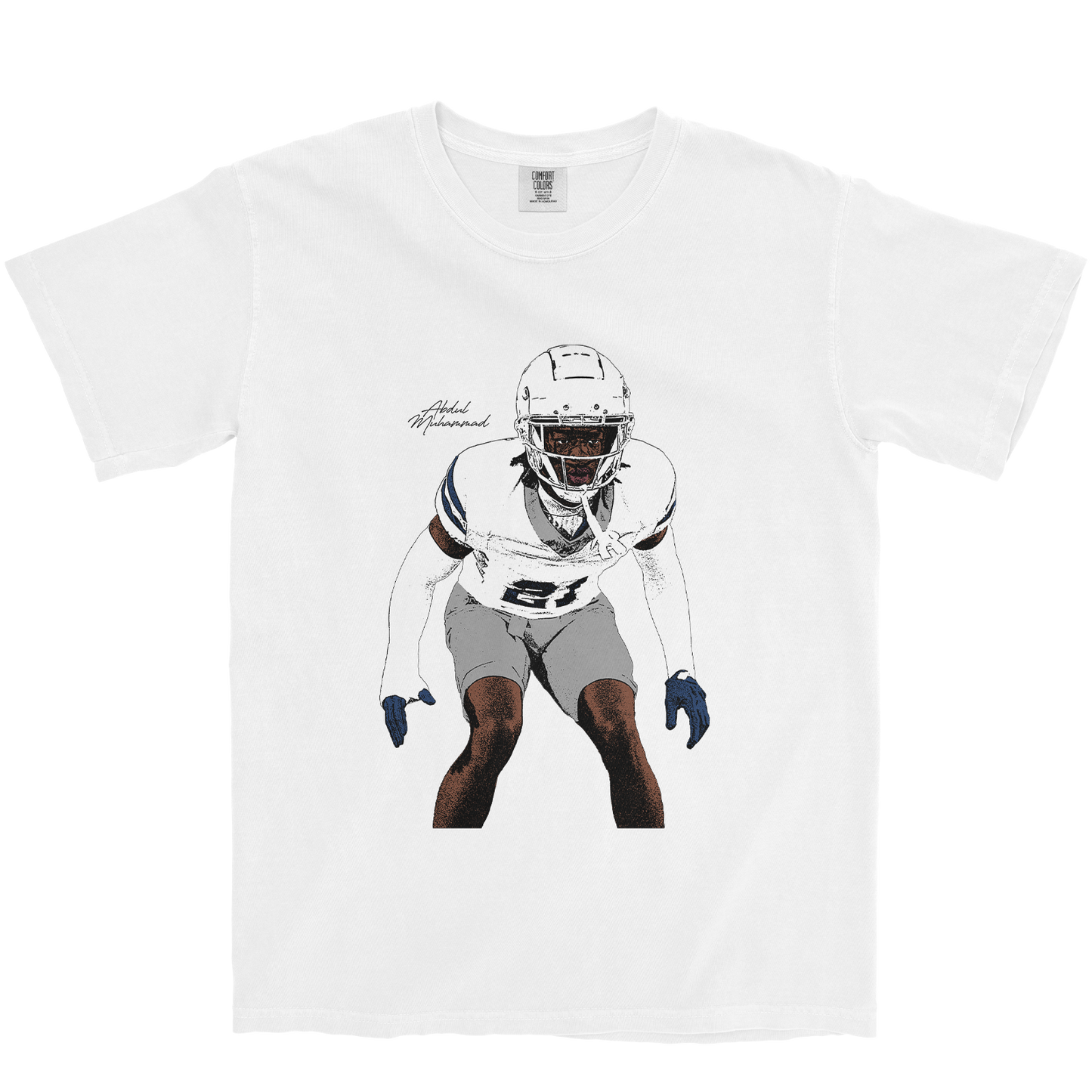 ABDUL MUHAMMAD ILLUSTRATED WHITE TEE