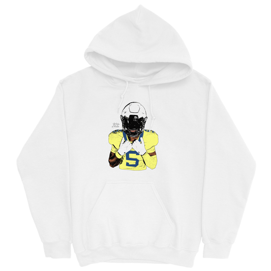 MIKE HASTIE ILLUSTRATED WHITE HOODIE