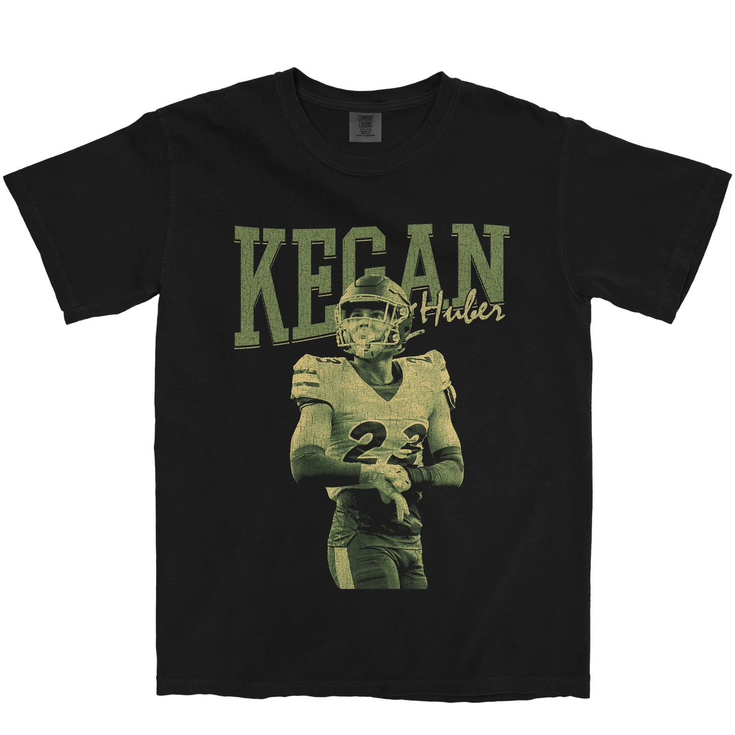 KEGAN HUBER VINTAGE BLACK TEE