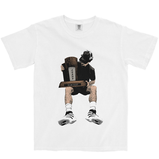 DILLON BAILEY "CHAMP" ILLUSTRATED WHITE TEE