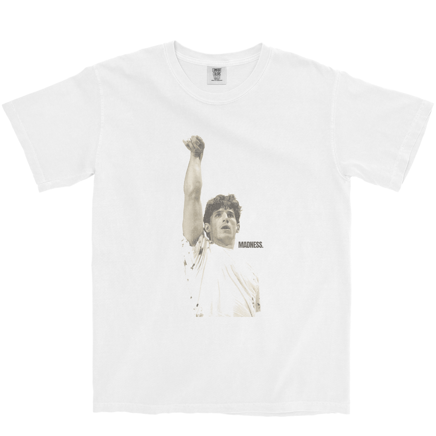 DILLON BAILEY "MADNESS." WHITE TEE