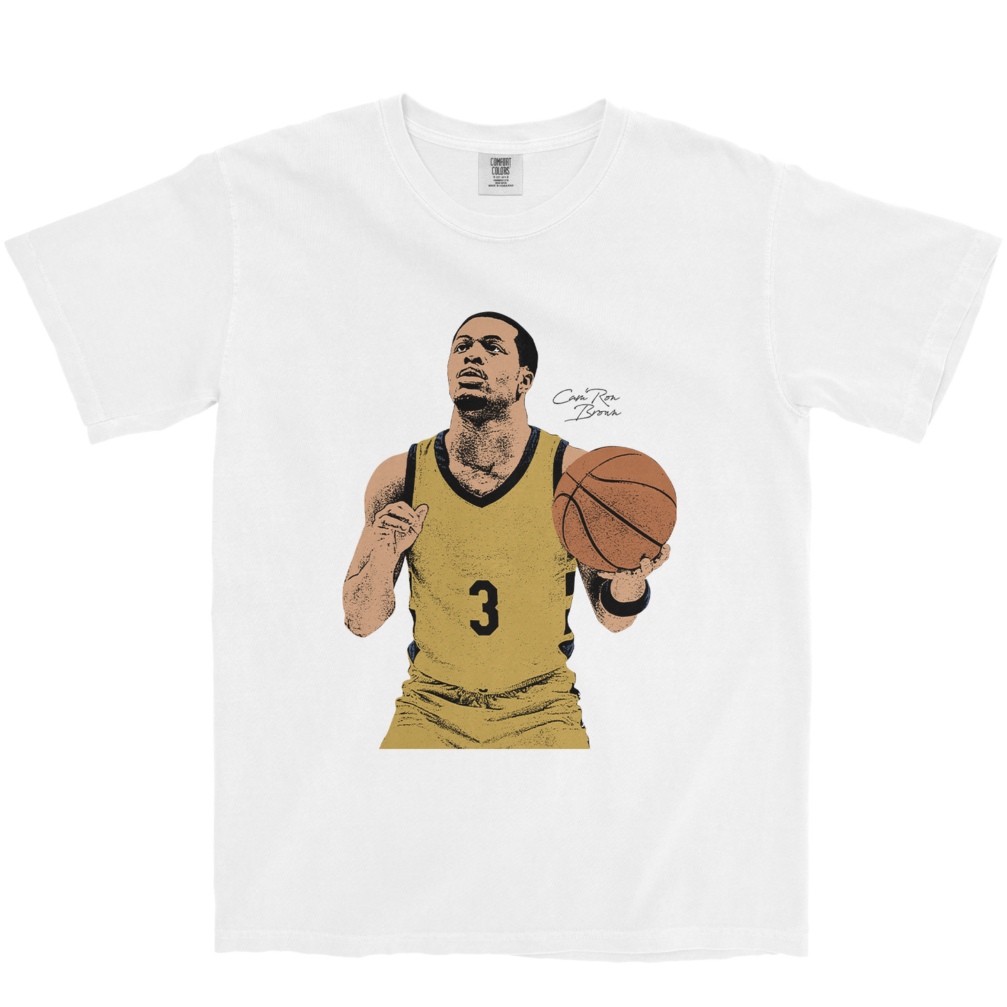 CAM'RON BROWN ILLUSTRATED WHITE TEE