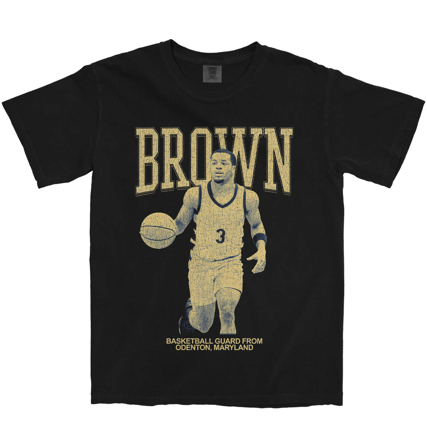 CAM'RON BROWN VINTAGE BLACK TEE