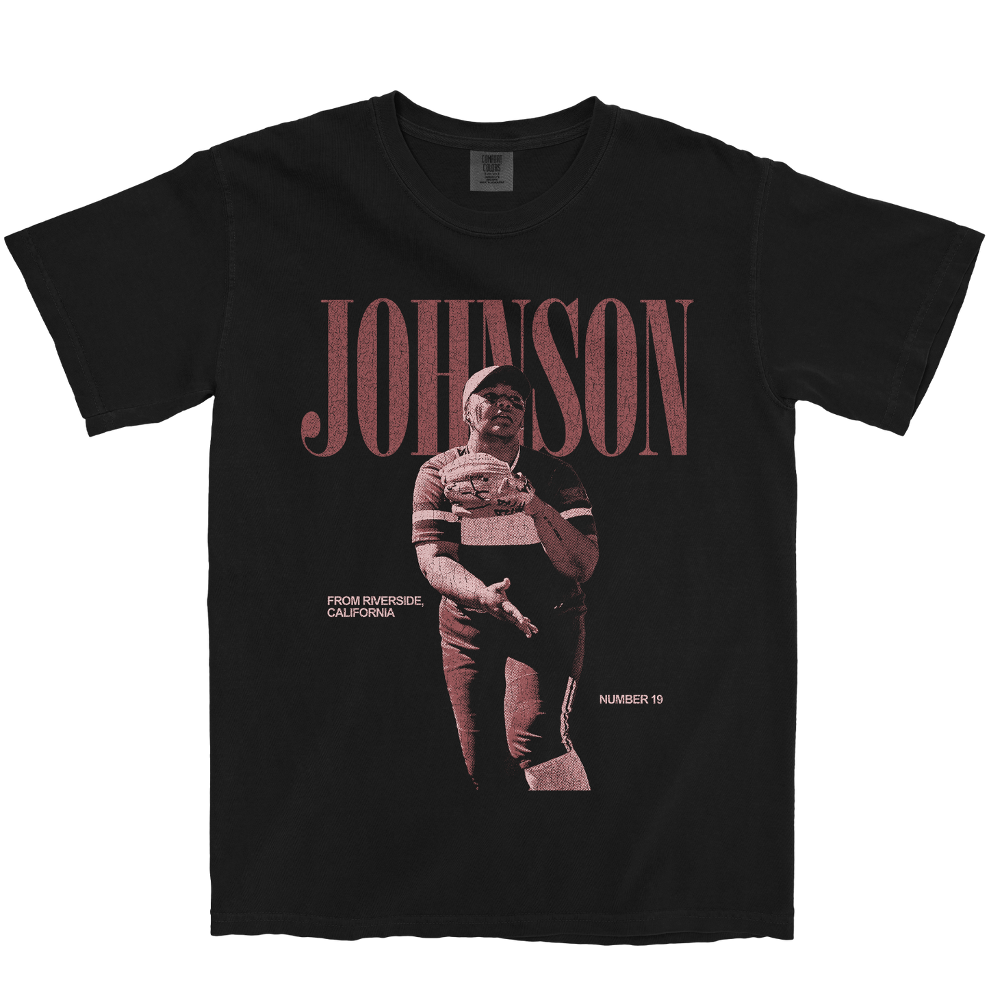 SKYE JOHNSON VINTAGE BLACK TEE