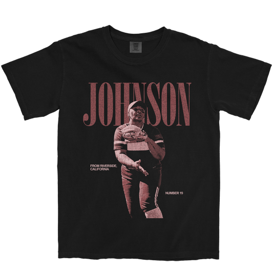 SKYE JOHNSON VINTAGE BLACK TEE