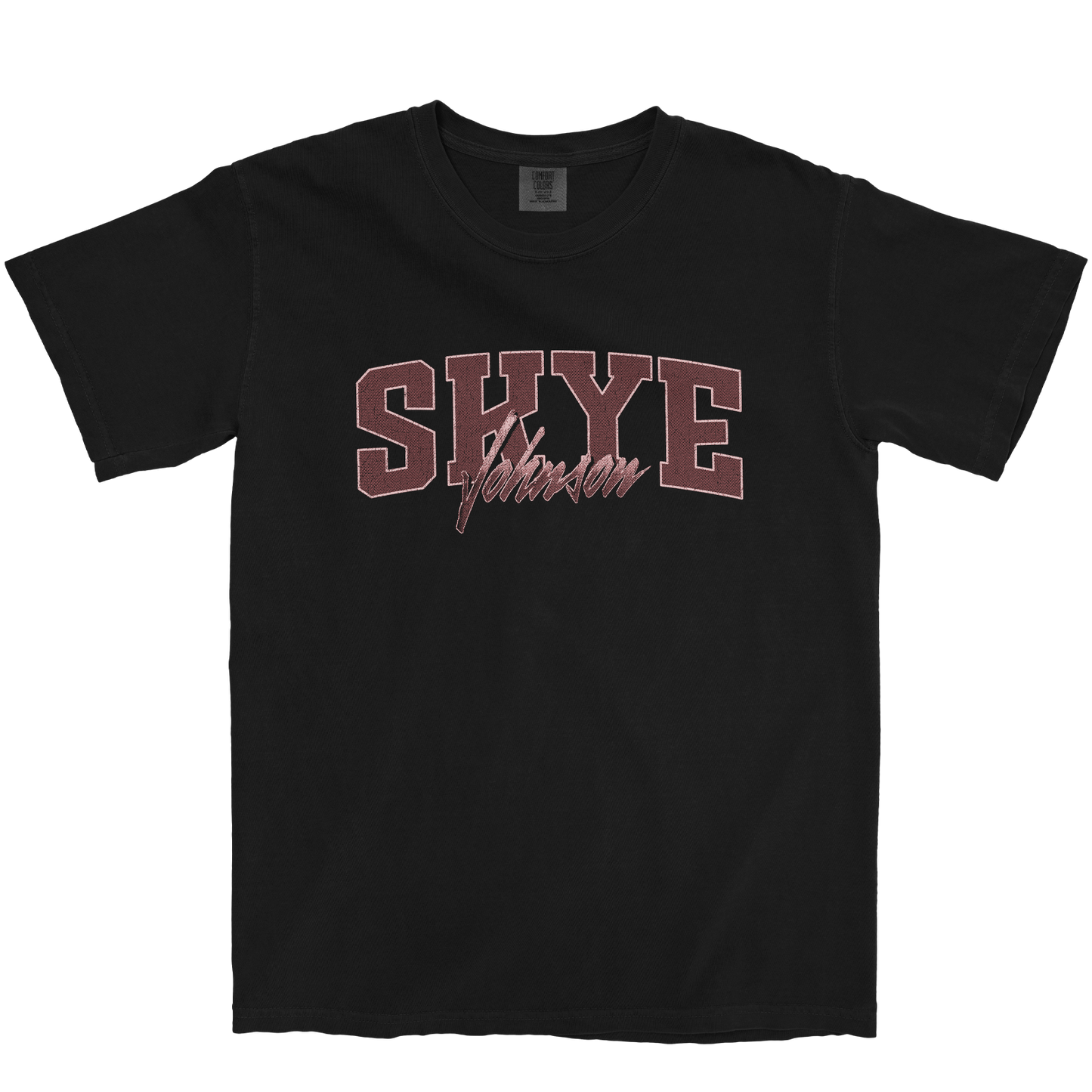 SKYE JOHNSON RETRO BLACK TEE