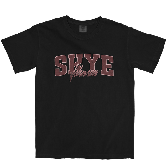 SKYE JOHNSON RETRO BLACK TEE