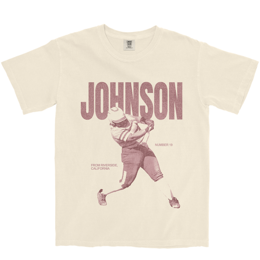 SKYE JOHNSON VINTAGE IVORY TEE