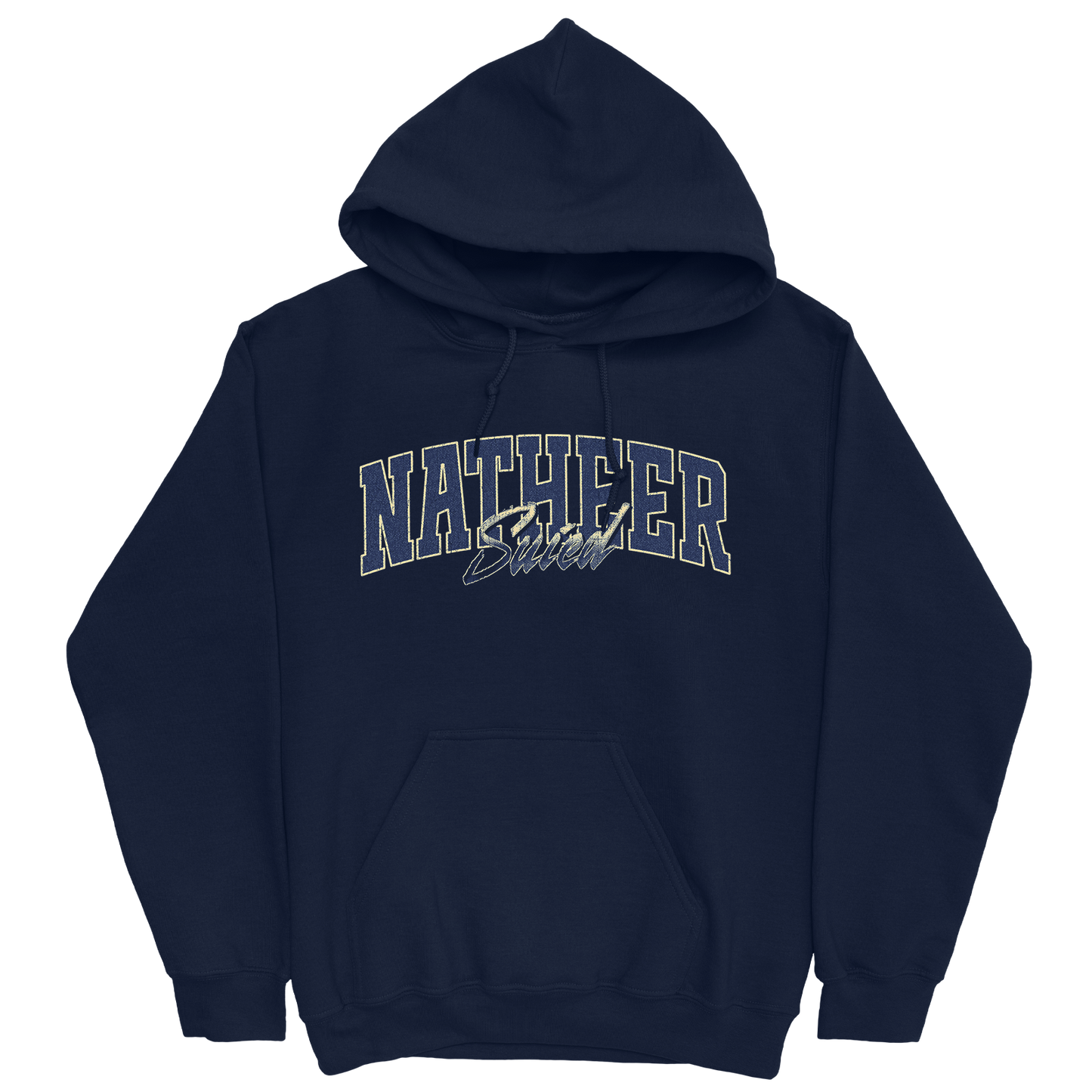 NATHEER SUIED RETRO NAVY HOODIE