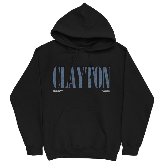 ZACHARY CLAYTON CLASSIC BLACK HOODIE