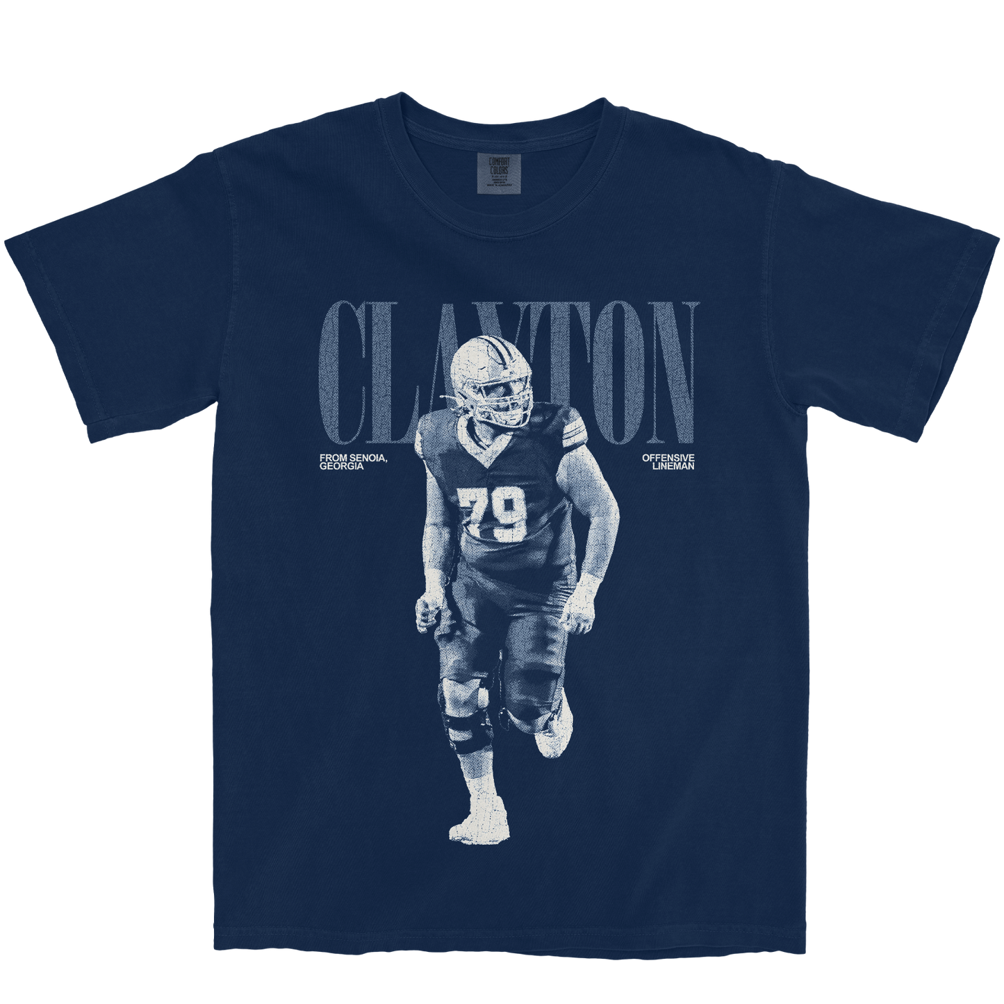 ZACHARY CLAYTON VINTAGE NAVY TEE